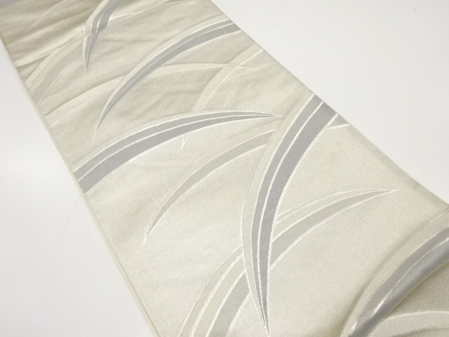 JAPANESE KIMONO / ANTIQUE FUKURO OBI / SILK / WOVEN GRASS